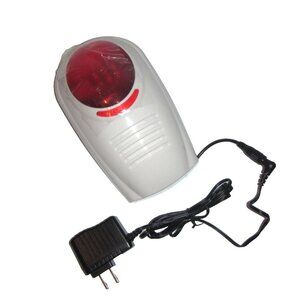 Fortress Security System Outdoor Siren Alarm Red Strobe Flash 110dB Sound, NEW